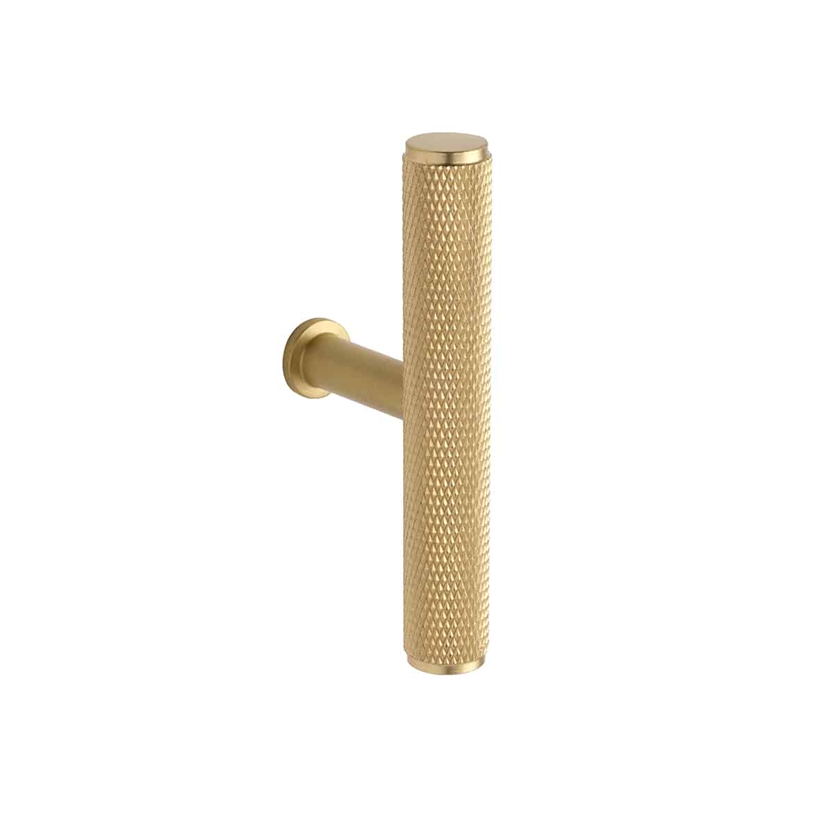 SOLID BRASS KNURLED T-KNOB 12X75MM BRASS