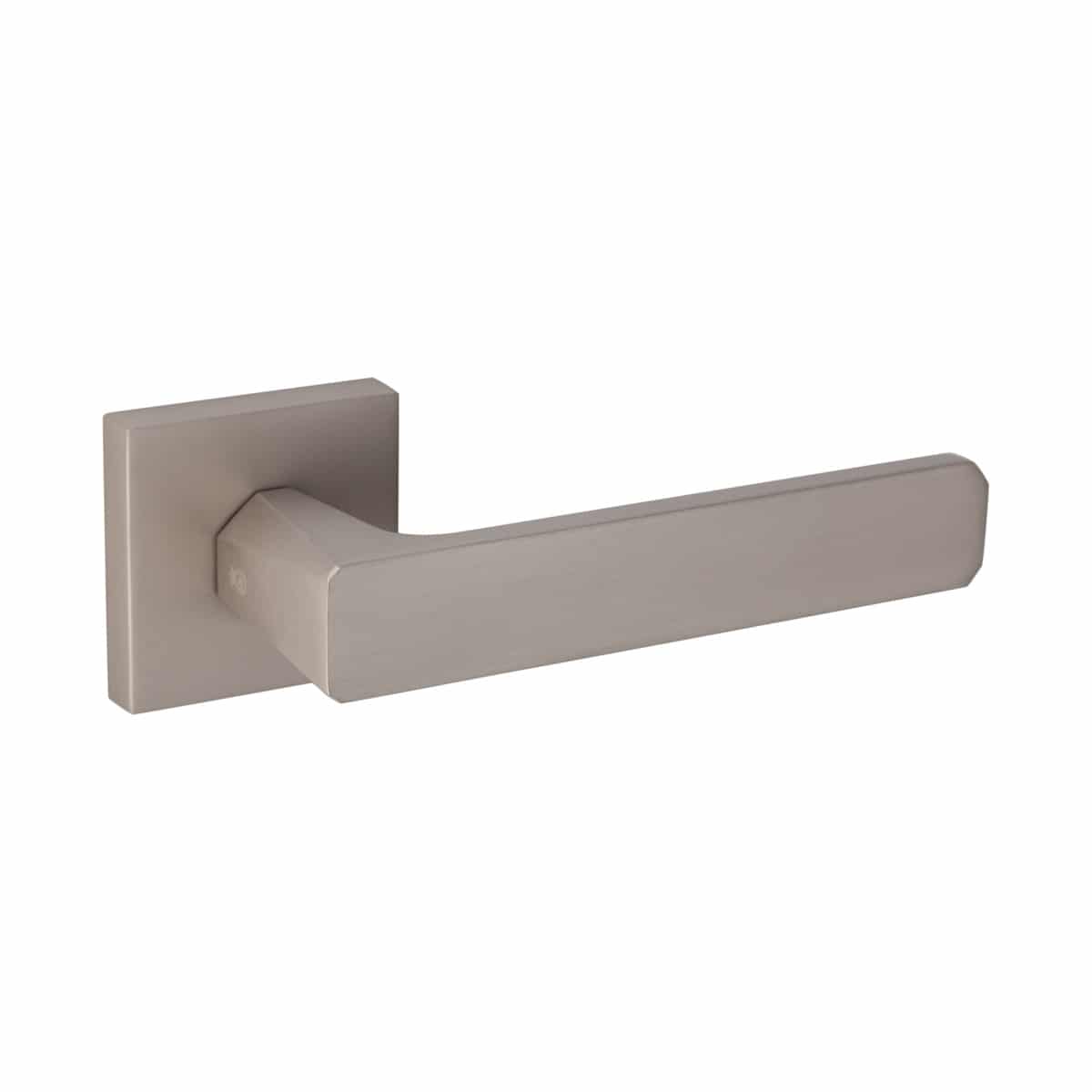 satin nickel lever handle on square rose handles inc