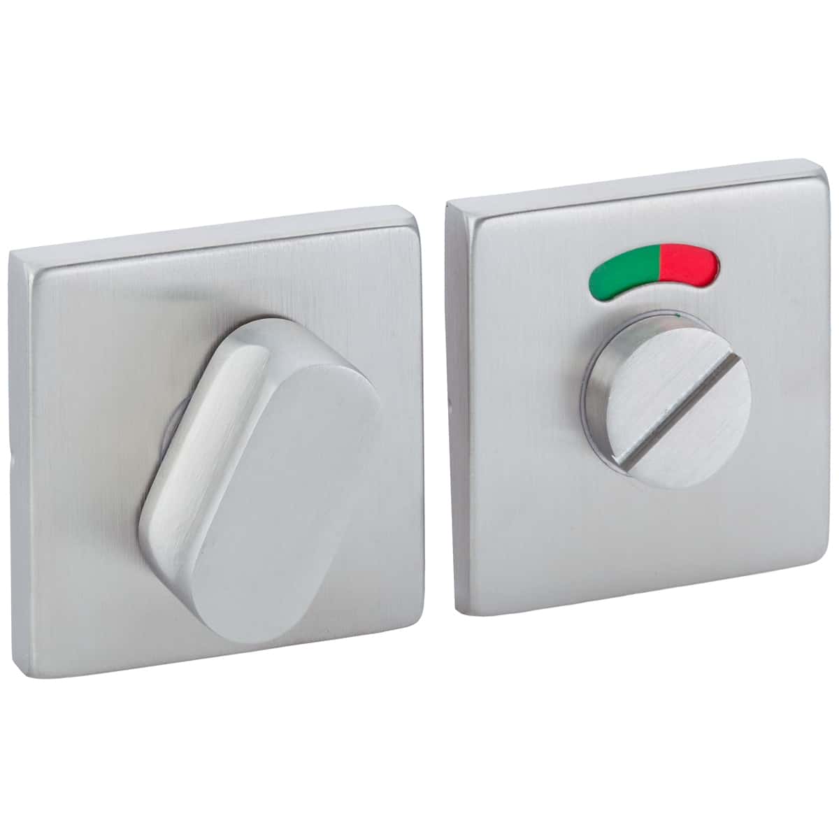 PRIVACY SET SQUARE RED/GREEN STAINLESS STEEL