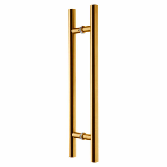 STRAIGHT T PULL HANDLE 400X25 BRASS PVD CTC300
