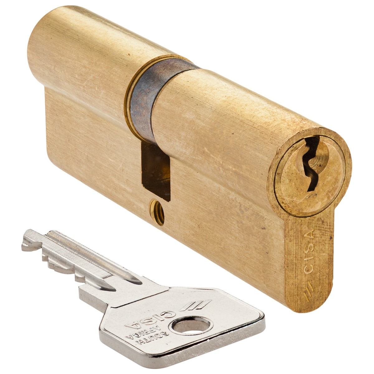 brass double cylinder cisa