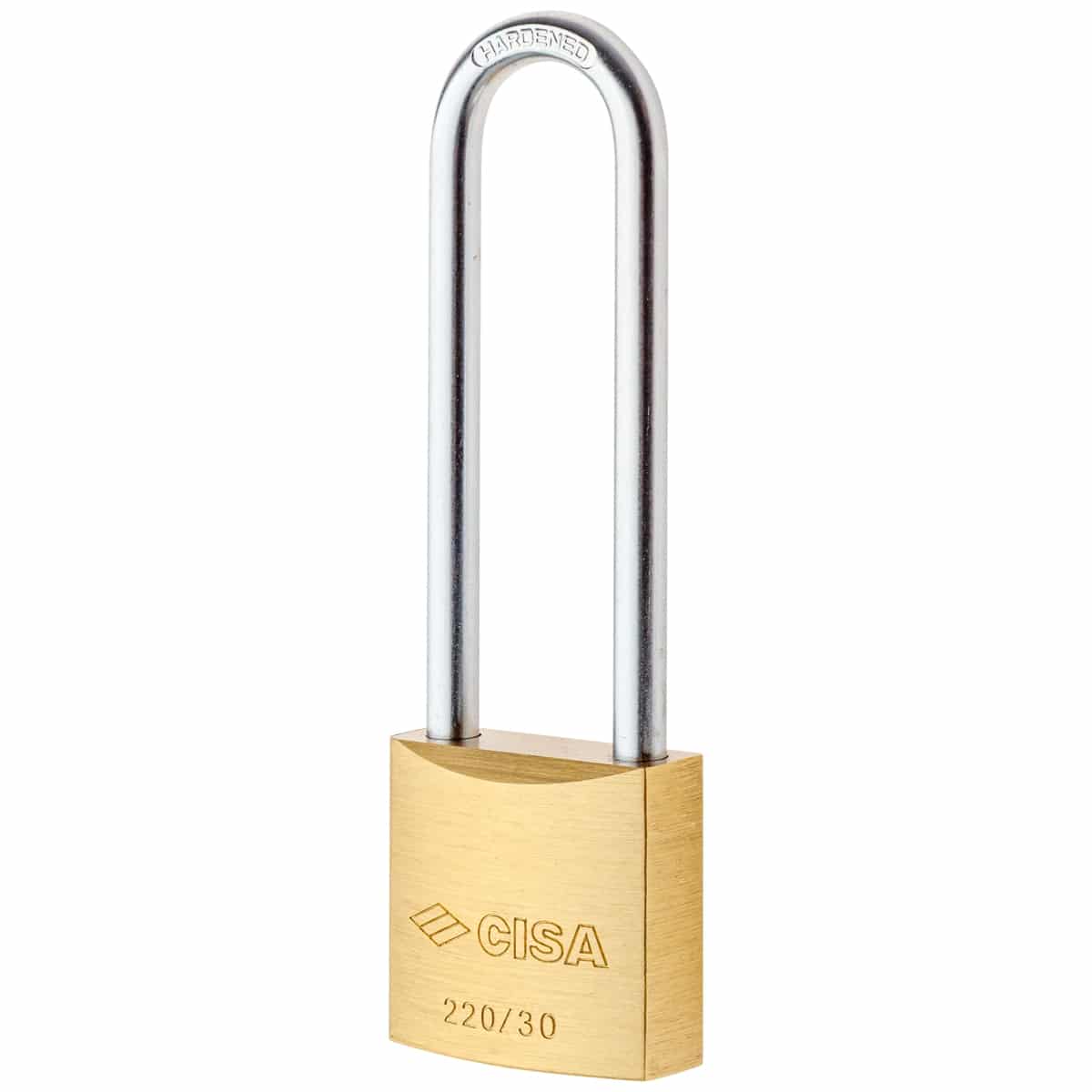 PADLOCK LONG SHACKLE SOL BRS