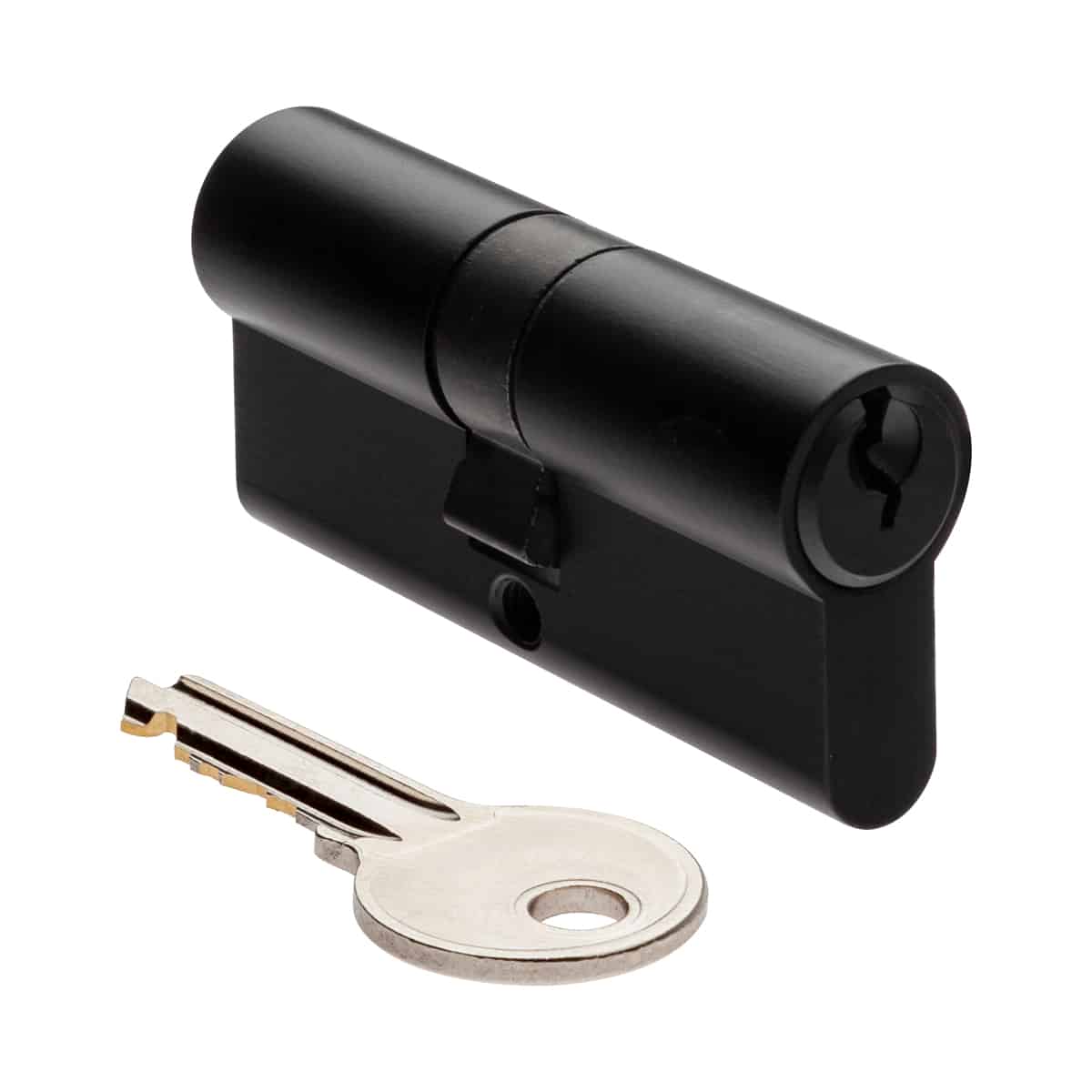 EURO DOUBLE CYLINDER MATT BLACK 65MM (STANDARD SIZE)