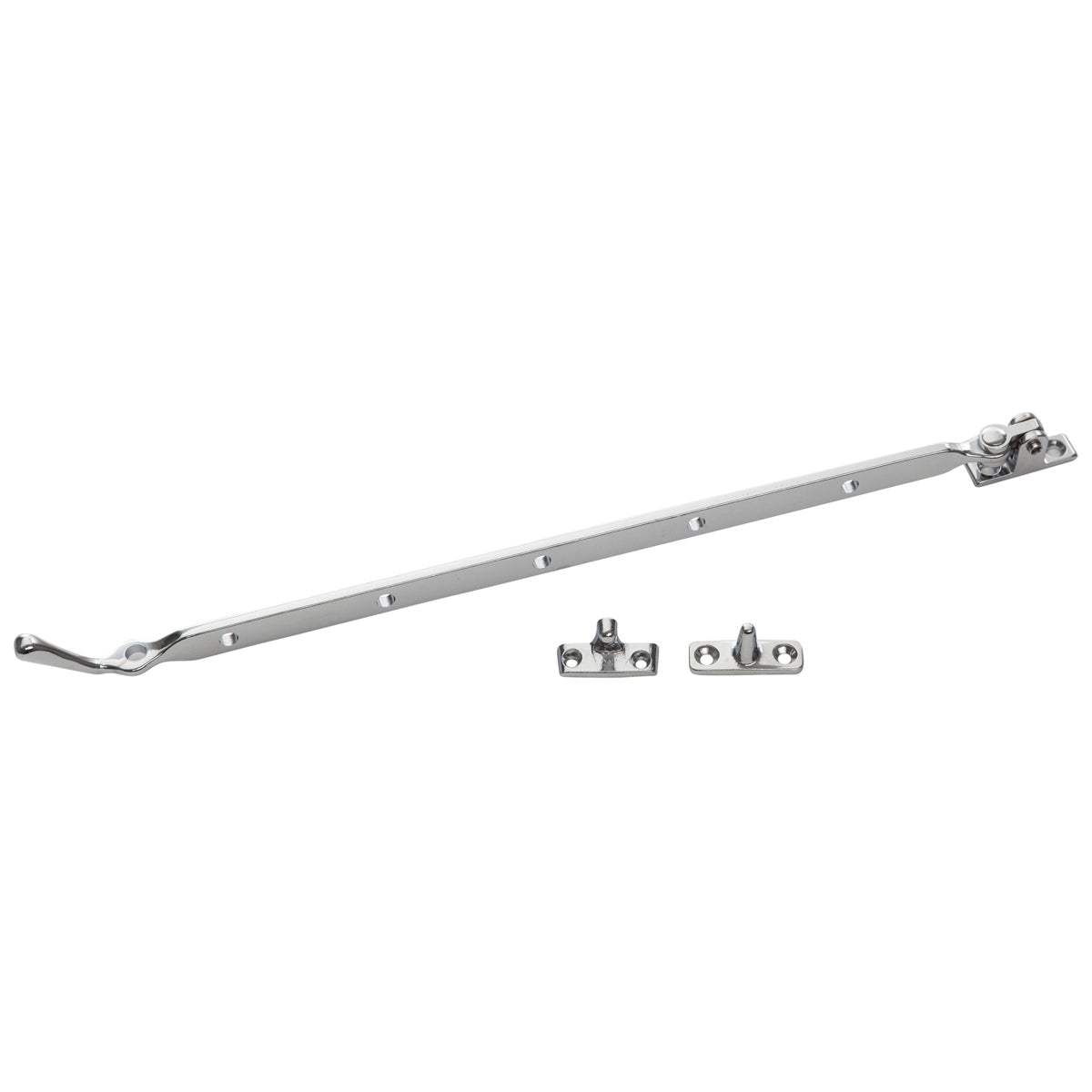 FANLIGHT STAY & FASTNER 300mm CHROME