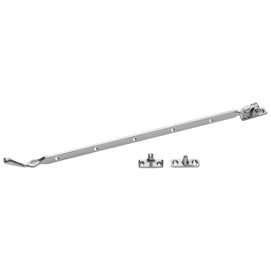 FANLIGHT STAY & FASTNER 300mm CHROME