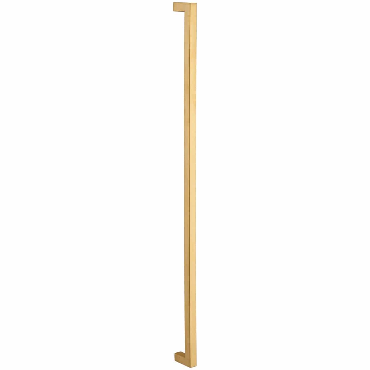 SQUARE HANDLE SATIN BRASS 480MM