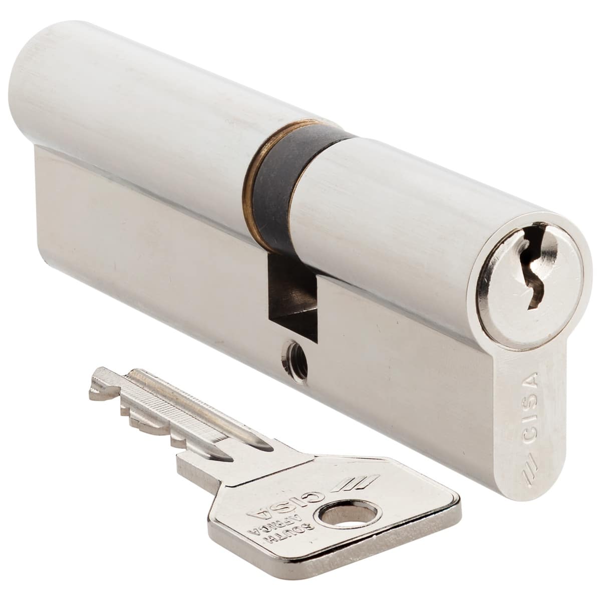 nickel offset double cylinder cisa
