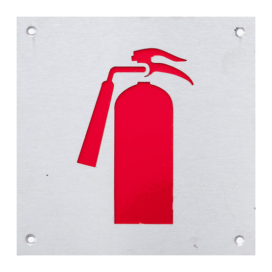 FIRE EXTINGUISHER 150x150x3mm NAA PLATE