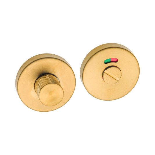 KNURLED PRIVACY SET ROUND SATIN BRSS PVD