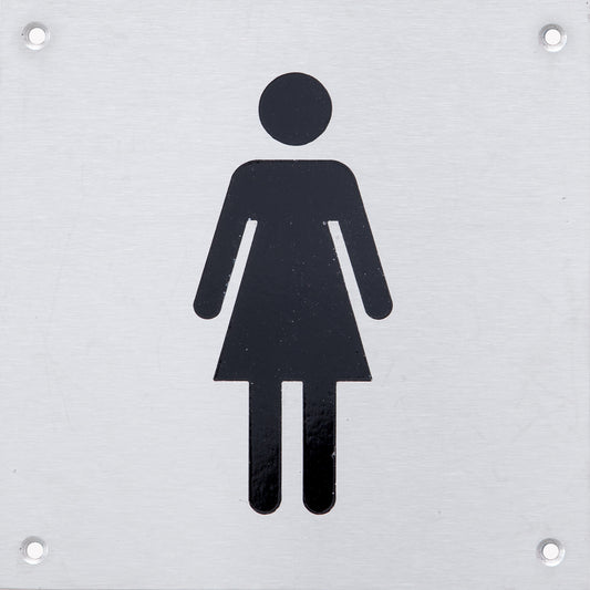 FEMALE S/STEEL SIGN