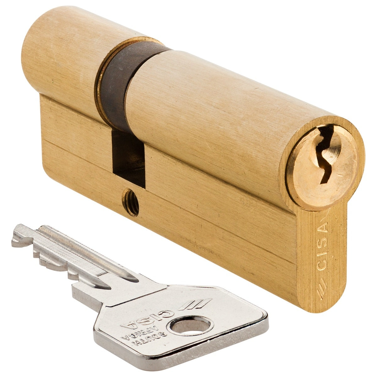 brass offset double cylinder cisa