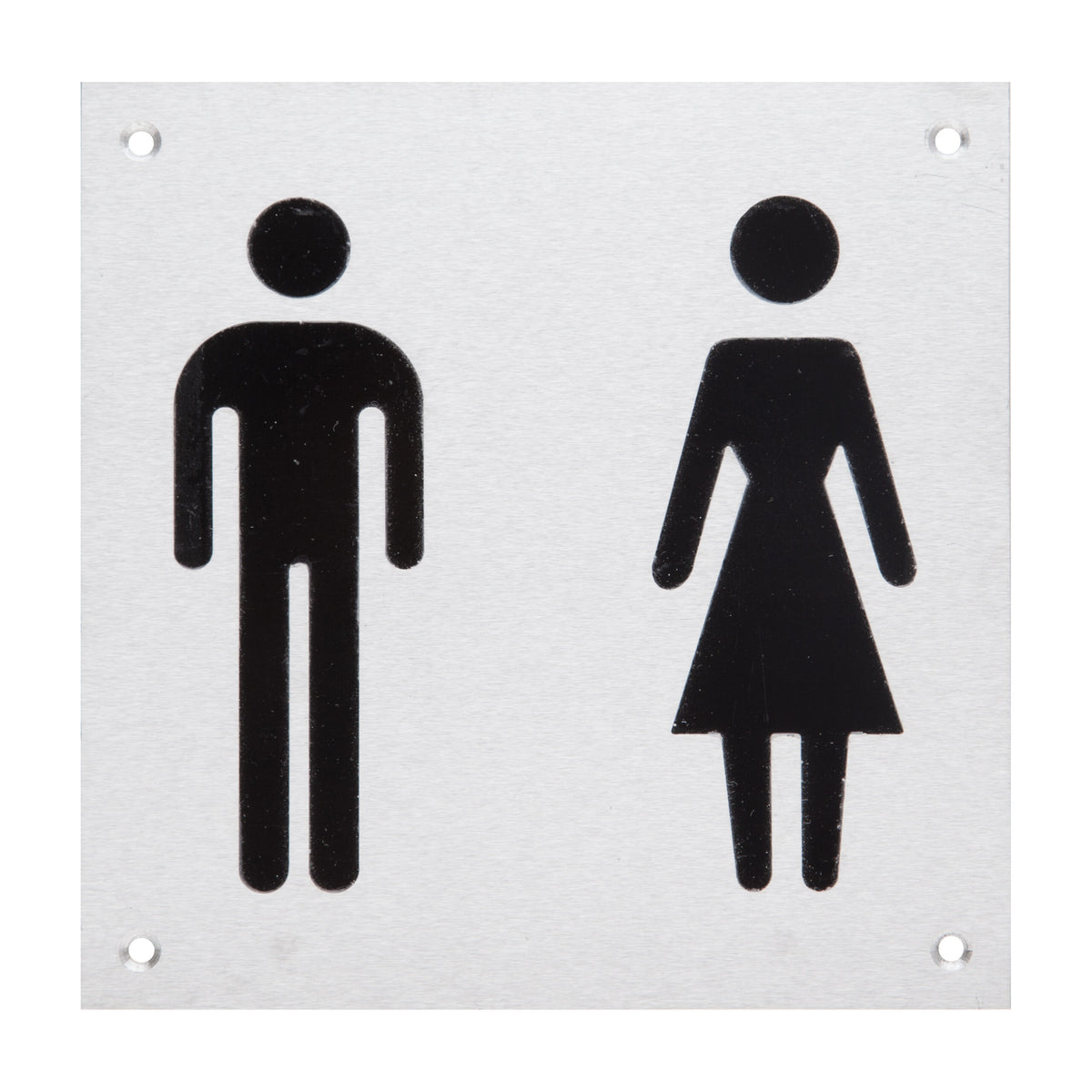 MALE/FEMALE S/STEEL SIGN