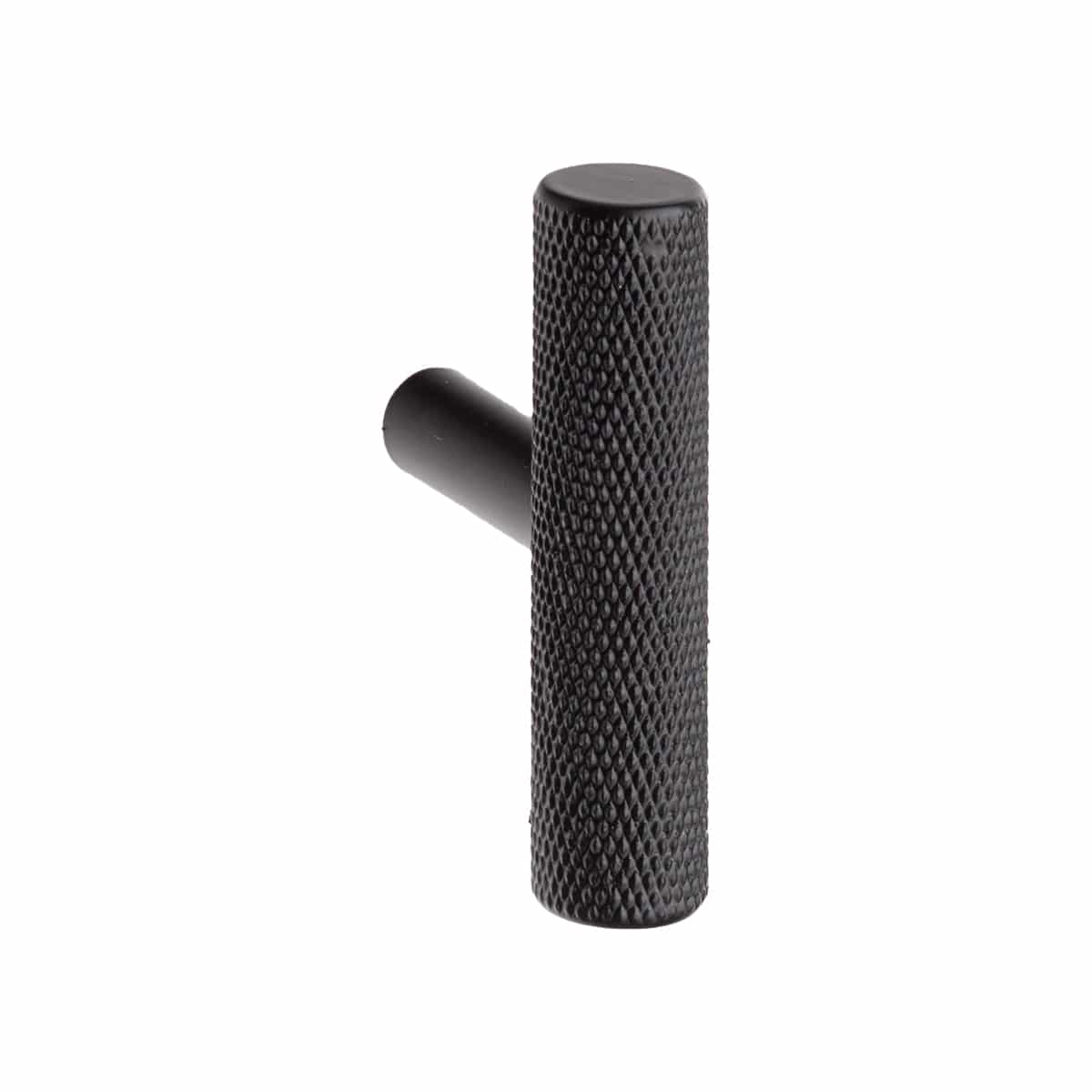 KNURLED T KNOB BLACK 12x50mm