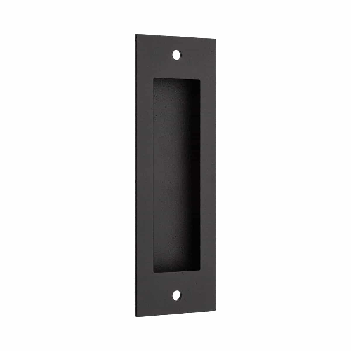 FLUSH HANDLE BLACK 165X53X15.5MM