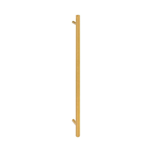 SOLID T HANDLE SATIN BRASS 320mm