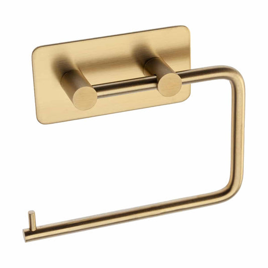SELF ADH TOILET ROLL HOLDER SATIN BRASS