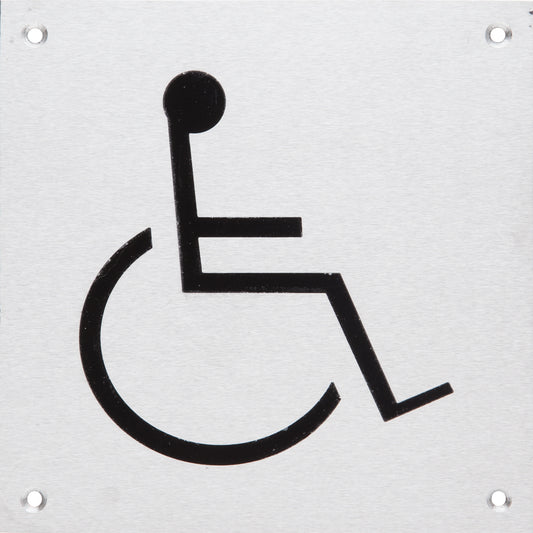 DISABLED S/STEEL SIGN