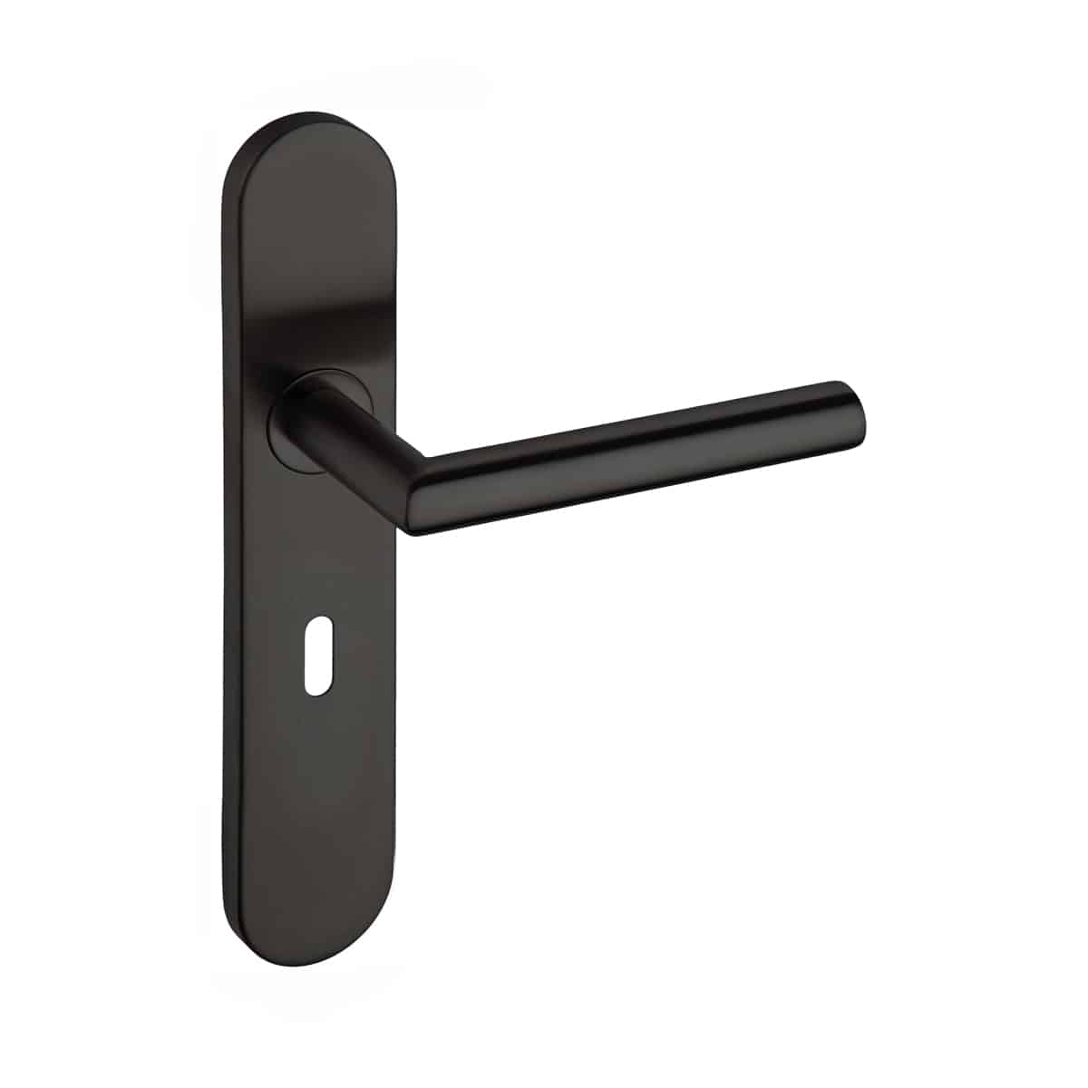 AROGAN LEVER ON OVAL PLATE KH BLACK