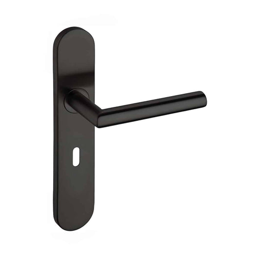 AROGAN LEVER ON OVAL PLATE KH BLACK