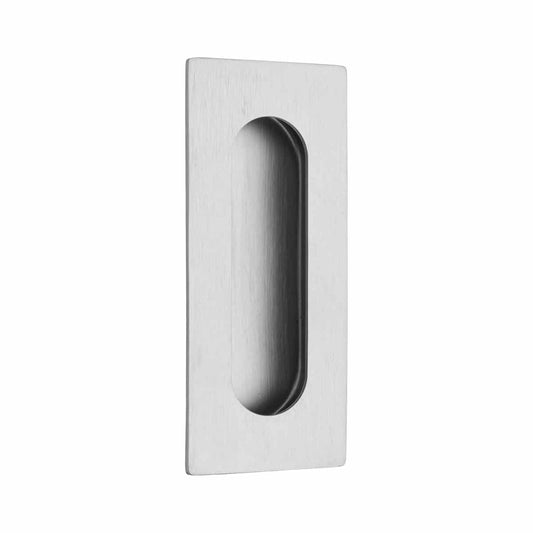 Brushed stainless steel flush pull Handles Inc