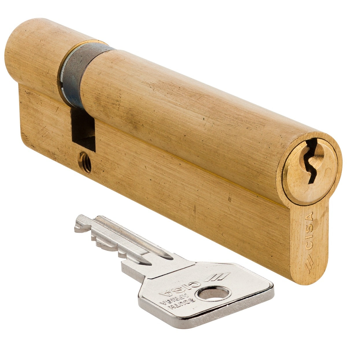 brass offset double cylinder cisa