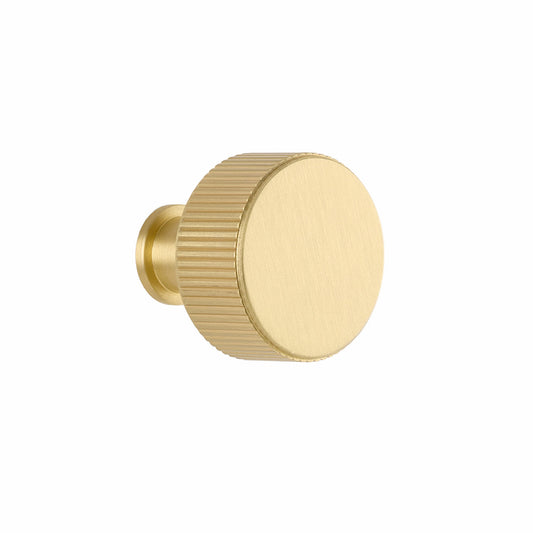 LINEAR KNOB SATIN BRASS 32x32x15mm