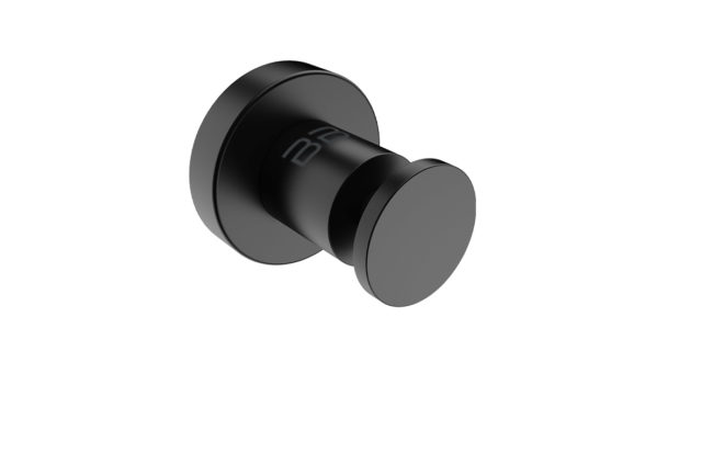 ROBE HOOK SINGLE MATT BLACK