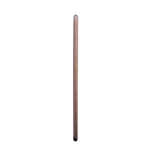 KNURLED D HANDLE ANTIQUE BRASS 320MM