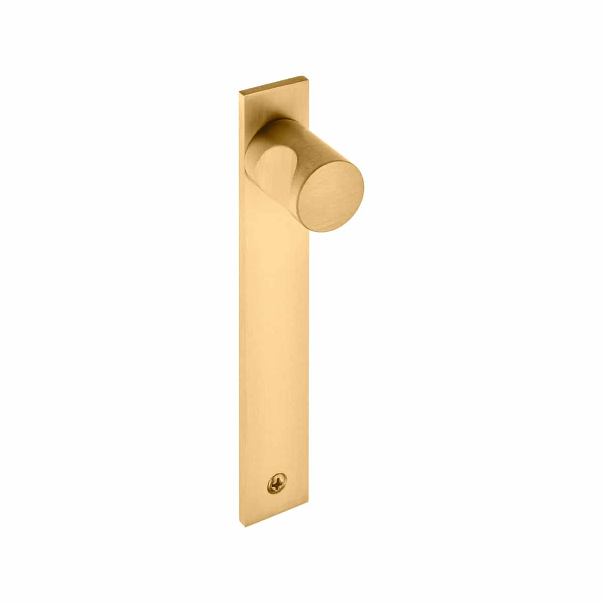 20MM KR KNOB ON 130X20MM PLATE BRASS