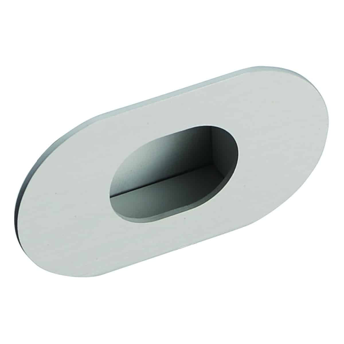 ROUND FLUSH PULL MODERN NATURAL ANODISED 32MM