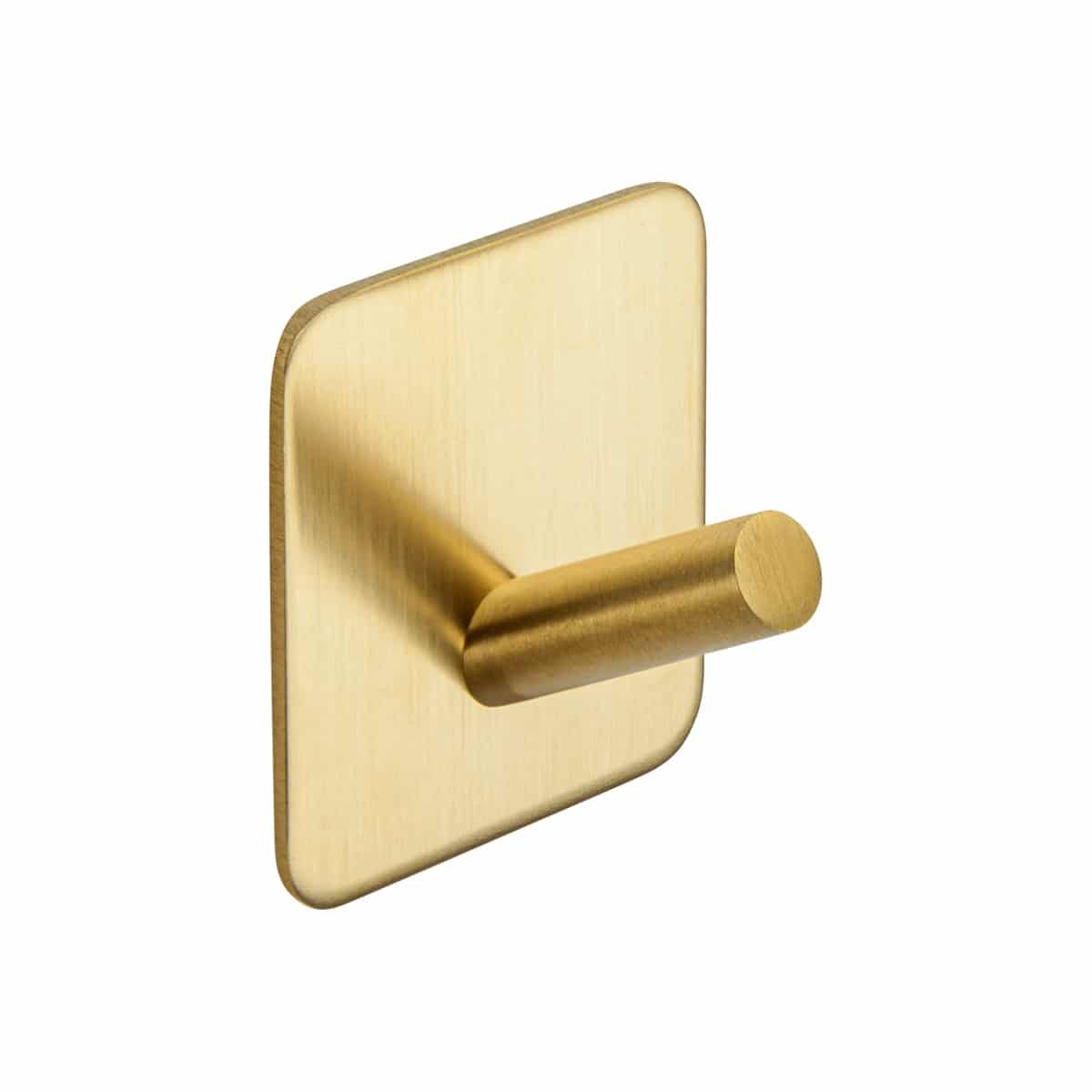 satin brass self adhesive hook handles inc
