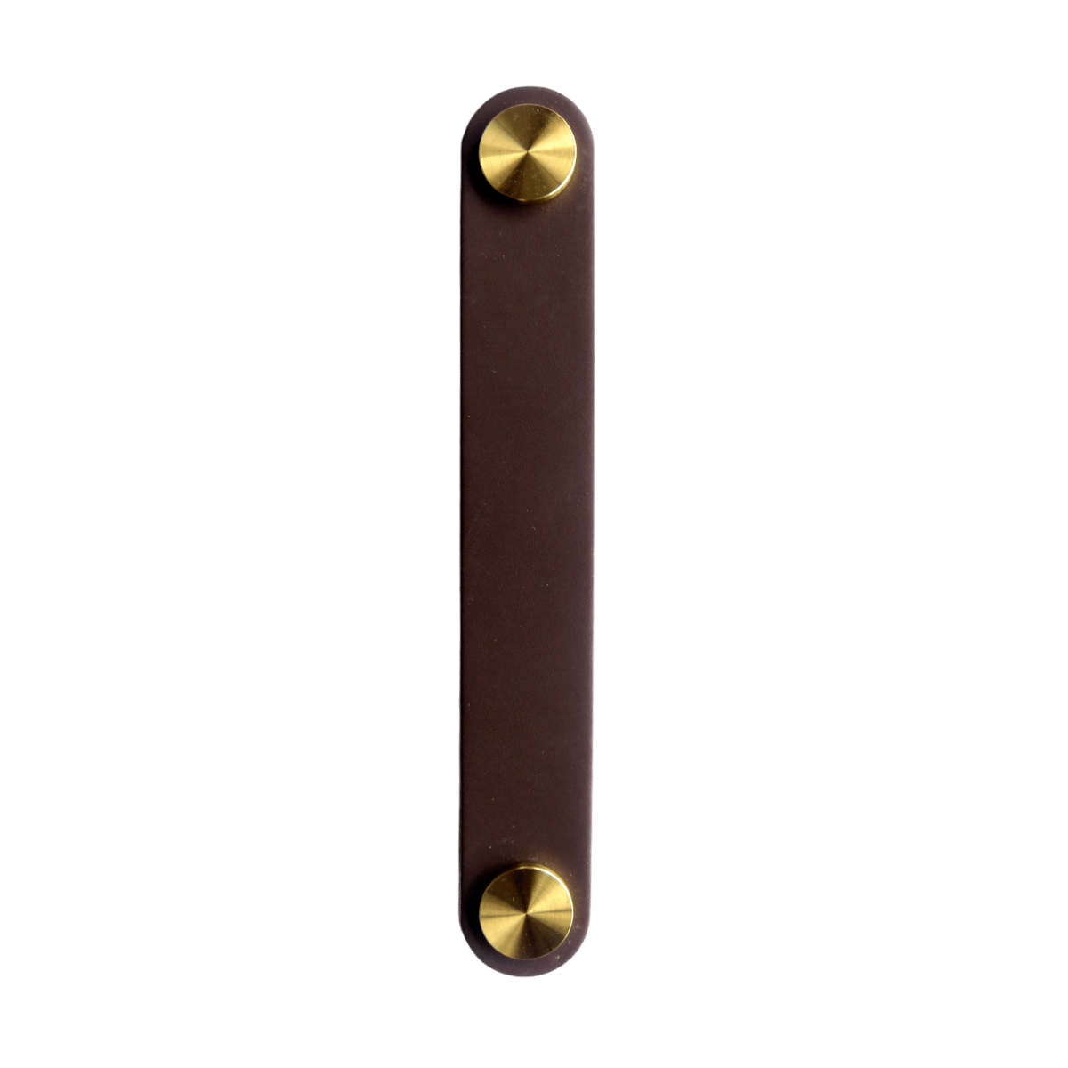 LEATHER PULL HANDLE 128MM BROWN