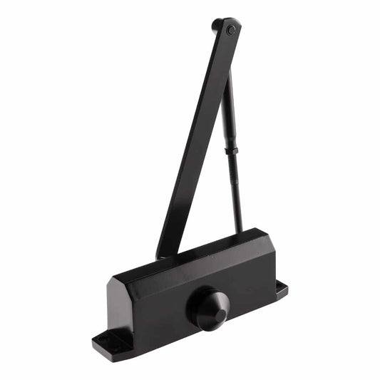 DOOR CLOSER MATT BLACK 900mm X 45kg FIRE RATED